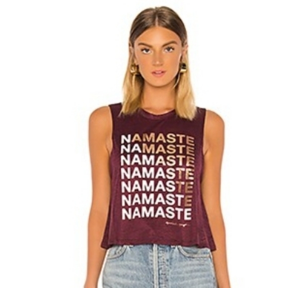 Spiritual Gangster Tops - Spiritual Gangster Namaste Tee-shirt